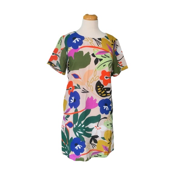 Molly Bracken Dresses & Skirts - Lili Sidonio and Molly Bracken tropical Casual Dress with Short Sleeves size s